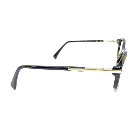 Prada VPR 04P 2AU-1O1 Tortoise Brown Gold Eyeglasses Frames 52-17 135 Italy - Picture 4 of 12